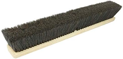 Weiler 42002 24" Block Size, Black Horsehair Fill, Fine Sweep Floor Brush,Natural