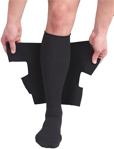 CircAid Juxtalite Lower Leg System – Easy to Use Adjustable Compression Level Garment for Men & Women, Leg Circulation, Compatible with Elastic Stockings , Medium/ Long