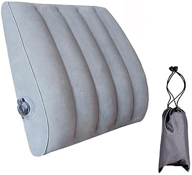 RCFINE Lumbar Pillow Air Inflatable Pillow for Lower Back Lumbar Support Portable Back Pillow for Office Chair Car Seat Cushion