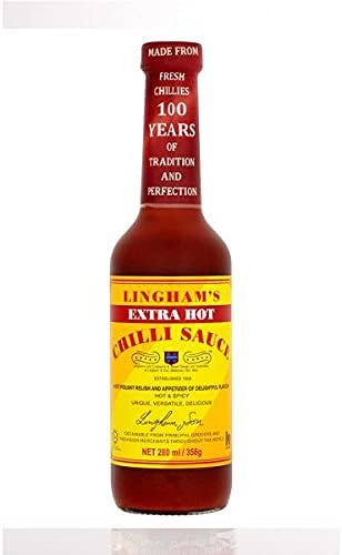 Lingham - Extra Hot Chilli Sauce 358g - (pack of 3)