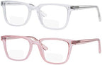 Yogo Vision 2 Pack Bifocal Reading Glasses Readers for Men Women Anti Glare Lightweight Eyeglasses