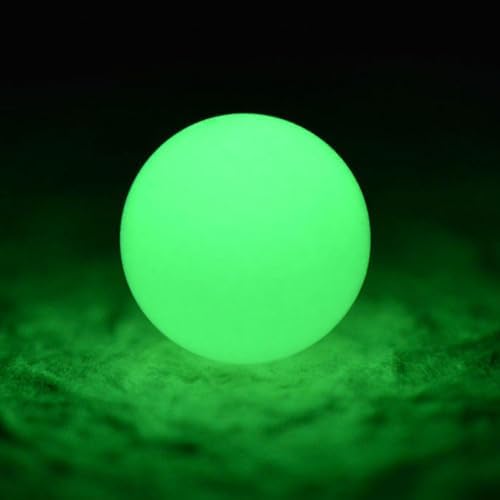 Rare Minerals Ornament Green Fluorite Crystal Stone 'Night Pearls' Sphere Luminous Ball Protective Power Figurines Statues for,Green-12cm