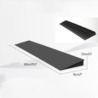 Threshold Ramp, Wheelchair Ramps for Home Steps, Curb Ramp for Transition Doorways Curbs Garages, Portable Ramp for Wheelchairs, Trolleys, Bicycles(Black,3.5cm/1.3in)