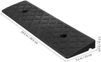 Didiseaon 2pcs Black 3cm Height Threshold Ramps for Driveway and Curb, Heavy-Duty Small Slope Ramps for Cars, Motorcycles, Wheelchairs, and Bikes, Portable Mobility and Vehicle Access Aid