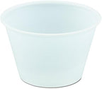 Dart P400N 4 oz Translucent PS Portion Container (Case of 2500)