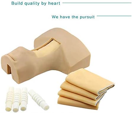 GHDE&MD PVC Tracheostomy Simulator Model, Cricothyrotomy, Tracheotomy Care Training Manikin