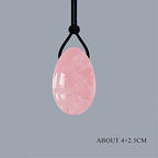 jkahh 3PC Jade Stone Yoni Egg Set Natural Rose Quartz Vaginal Massage Eggs Ball Repair Vaginal Tightening Kegel Muscle Exercise Care,Type 12