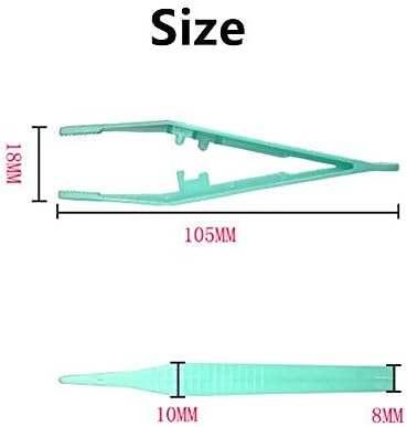 24 Pcs Disposable Plastic Tweezers - First Aid Forceps