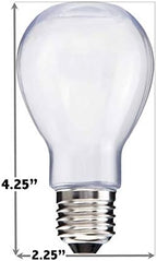 Fillable Light Bulb Containers, 24 Pack – Clear Plastic Candy Jars, Party Favors, Decorative Centerpieces, Arts and Crafts Supplies - Twist Off Cap, Freestanding Bottom, 4” Tall