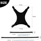 Wheelchair Seat Belt, Wheelchair Harness for Adults, Torso Support Vest Restraint, Safety Belt for Elderly, Vest Soft Chest Restraint with Adjustable Straps to Prevent Sliding