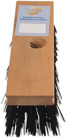 Spill Magic 204BR Removable Broom Head with Heavy Duty Bristles for Swab Spill Kit