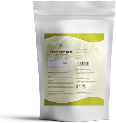 HERBAL HILLS Neem Powder Azadirachta Indica Pure Neem Leaf/Leaves Powder 16 Oz