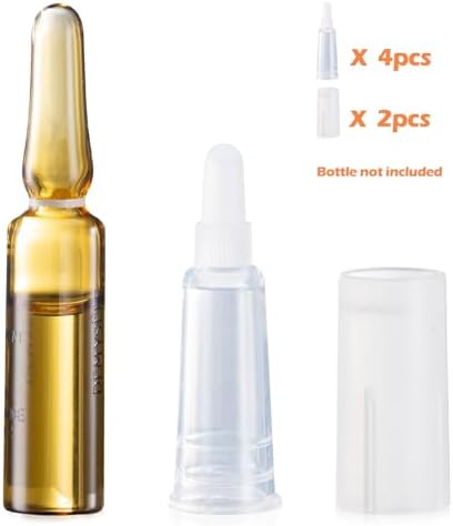 Skincare Ampule Opener & Plastic Applicator Tip 2 in 1 for 1 mL/2 mL (Pack of 6)