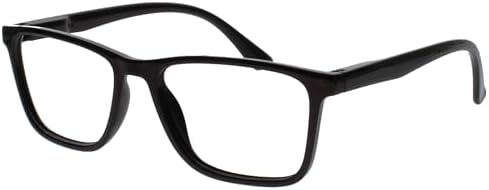 OPULIZE NYX Reading Glasses with Blue Light Blocking for Women Men, Rectangular Frame with UV & Eyestrain Protection, Anti-Glare Computer Gaming Glasses, Black, Grey, Clear +2.5 (Pack of 3)