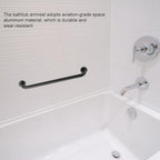 Black Space Aluminum Anti Skid Bathtub Handle Handrail Safety Grab Bar Bathroom Supply 50cm