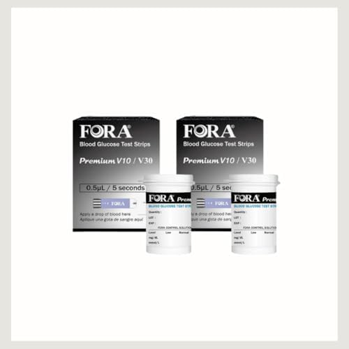 FORA Premium V10/V30/G30 Blood Glucose Test Strips (50count/Vial) (2)