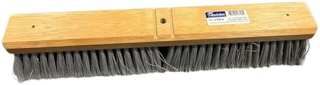 Magnolia 3718-A Professional Series Floor Brush, 18" Silver Flagged Polystyrene Bristles – 3" Trim, Wood Block, A-Line Bolt-On Handle Compatible (Head Only)
