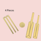 Happy Birthday Cake Topper, Cricket Cake Decorations,Cricket Bat Cupcake Toppers,Cricket Party Decorations for Cricket Player, 4 Pieces