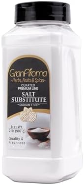 GranAroma Sodium-Free Salt Substitute, Potassium Chloride, Salty Taste, Sodium-Free (2 Pound)