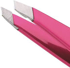 Tweezerman Mini Slant and Point Tip Tweezer - Tweezers Set for Eyebrows, Travel Tweezers for Eyebrows, Facial Hair