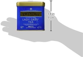Twinings Lady Grey Loose Leaf Tea, Fragrant, Bright and Light Black Tea Infused with Orange, Lemon, and Bergamot Flavors, Aromatic and Flavorful Blend, 3.53 Oz