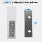 3081-00 Leather Replacement Blades for Tandy Leather 3080-00, Leather Strip and Strap Cutter Replacement Blade 20 Pack