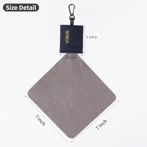 Glasses Cleaner Cleaning Cloth Keychain,Reusable Microfiber Clean Cloths Wipes with Portable Pouch for Eyeglass Lens Sunglasses Jewelry Electronics,Black,2pcs