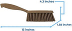 Vikan 458966 Bench Cleaning Brush, Polypropylene/Polyester Medium Bristle Dustpan Brush & Sweeper, 14 Inch, Brown