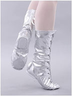 MSMAX Jazz Dance Shoes Split Sole Kids Dancing Sneakers High Top Boots for Men