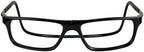 Clic Magnetic Reading Glasses - Adjustable Neck Hanging Readers - Secure Fit with Rigid Headband - Executive XL (XL-XXL, Black, 2.00 Magnification)
