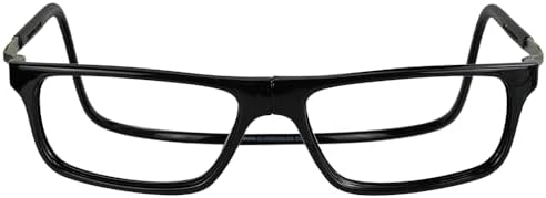 Clic Magnetic Reading Glasses for Men or Women, Computer Readers, Executive XL (XL-XXL, Black, 2.50 Magnification)