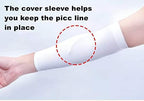 KEEFITT PICC Line Arm Cover, 4 PCS PICC Line Sleeves for Upper Arm, Breathable and Soft