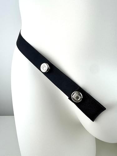 Chastity Device Elastic Strap Accessories - Breathable Bondage Belt for Men, Adult Training Supplies, Comfort Fit Band Any Chastity (Black)