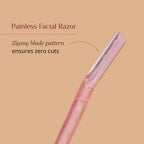 Carmesi Facial Shaving Kit | Face Razors (3 Count) + Shaving Gel (1.76 Oz/50g) | Painless Hair Removal | Prevents Nicks & Cuts | for Peach Fuzz, Eyebrow, Chin & Upper Lip
