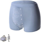 2023 Long Lasting Man Tomarine Male Growth & Hardening Delay & Slimming Underwear with Massage Particles for Obese Men. (Blue,3XL)