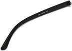 ZEALMAX 1 Pair Plastic Glasses Replacement Temple Frame, Vintage Glasses Arms Legs for Adults, Black