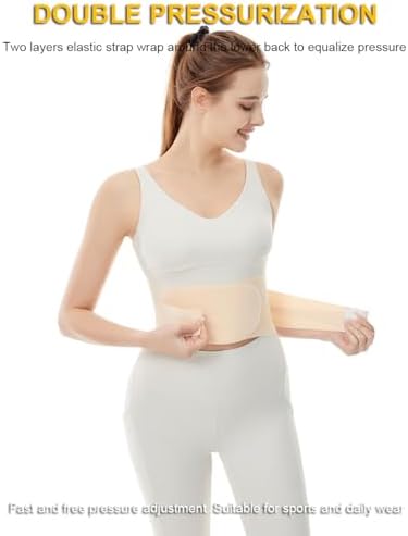 Super Thin Back Brace for Lower Back Pain Women Men, Lumbar Support Waist Support Brace for Women Lower Back Pain Relief Products, Hip Belt Waist Belt Sciatic Nerve Brace for Women Men (Black, Large)