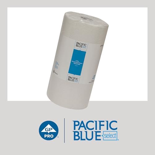 Pacific Blue Select 2-Ply Perforated Roll Paper Towel by GPPRO (Georgia-Pacific), White, 27700, 250 Sheets Per Roll, 12 Rolls Per Case