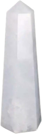 White Quartz, 3-4 Inch, 8 Faceted, Crystal Towers, Natural Healing, Obelisk, Reiki Healing, Single Point, Reiki Chakra, Meditation Therapy, Crystal Wands, Crystal Points, Karma's Gems