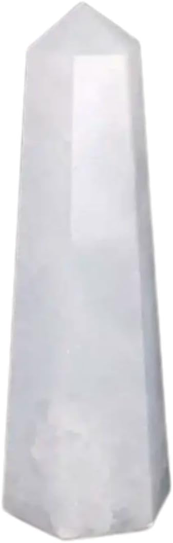 White Quartz, 3-4 Inch, 8 Faceted, Crystal Towers, Natural Healing, Obelisk, Reiki Healing, Single Point, Reiki Chakra, Meditation Therapy, Crystal Wands, Crystal Points, Karma's Gems