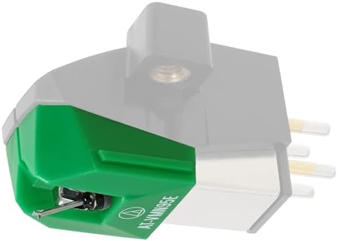 Audio-Technica AT-VMN95E Elliptical Replacement Turntable Stylus for AT-VM95 Series Cartridges, Compatible with AT-LP120X Series, AT-LP3XBT, AT-LPW40, AT-LPW50, AT-LP5X, AT-LP8X, Green
