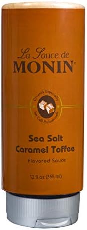 Monin - Sea Salt Caramel Toffee, Rich & Buttery Flavor with Creamy Caramel Notes, Great for Coffee, Milkshakes, & Dessert Cocktails (12 oz)