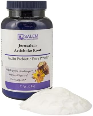 Salem Botanicals Jerusalem Artichoke Powder - Prebiotic Fiber Source - Inulin-Rich Root Powder - Supports Digestive Health - 8 oz