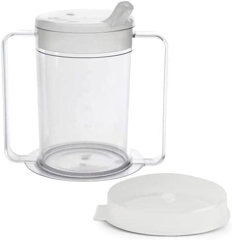 Providence Spillproof 12oz Adult Sippy Cup with Handles - Independence Sip Cups for Adults with Limited Mobility - Handicap Cups for Elderly Care - Made in the USA - PSC 50 - 1 Pack