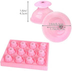 Japard Silicone Cupping Therapy Set, 12Pcs Professional Chinese Suction Cups for Feet Foot Arm Back Massage, Cellulite Reduction Women Gift