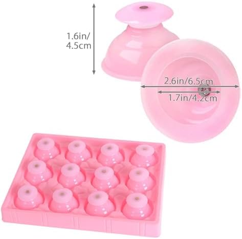 Japard Silicone Cupping Therapy Set, 12Pcs Professional Chinese Suction Cups for Feet Foot Arm Back Massage, Cellulite Reduction Women Gift