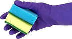 D.RECT Set of 10 Kitchen, Pot, Double-Sided, 75 x 50 x 28 mm, Multi-Purpose Cleaning Sponge, MIDI, Multicoloured