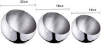 IMIKEYA Sturdy Stainless Steel Slanting Bowl Multi-Purpose Serving Bowl for Fruit Condiments Appetizers for Kitchen Buffet
