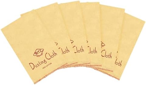 Ritz Duvateen Flannel Dusting Cloth, 6-Pack, Yellow