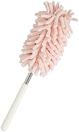 CANDeal 1PCS Microfiber Duster for Cleaning, Washable Extendable Cobweb Dusters with Telescoping Extension Pole, Bendable Head for Car, Window, Furniture, Office